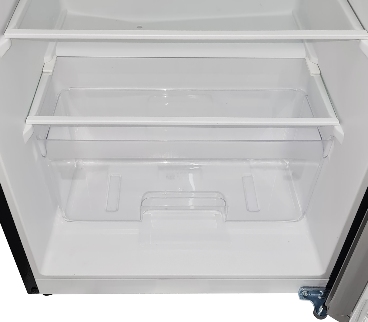 Nevera Single Door 6.6 pies con escarcha y dispensador gris Frigilux