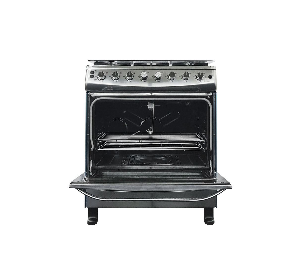 Cocina a gas 30" de piso 6 hornillas c/horno acero inox Premier
