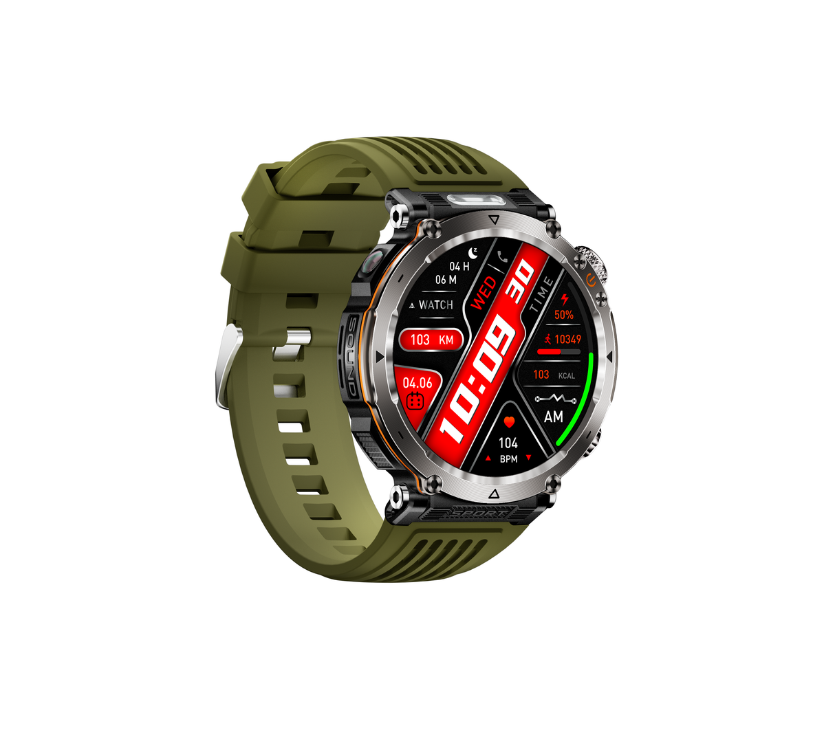Reloj inteligente sports smart watch tky-ht30 verde Powerfik