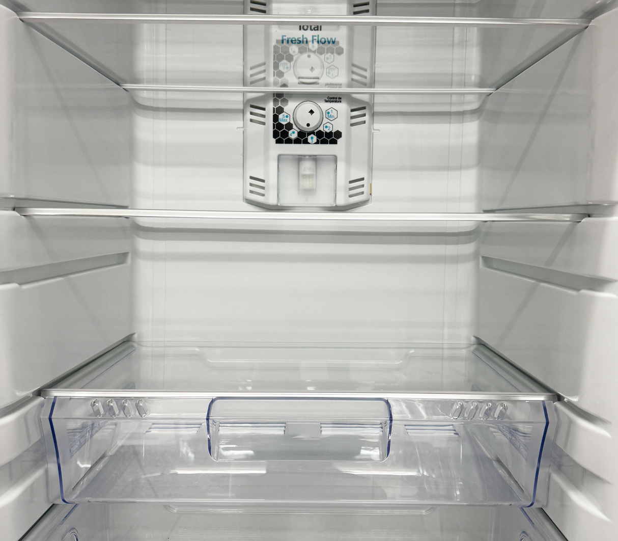 Nevera top mount 400 litros con dispensador silver Mabe