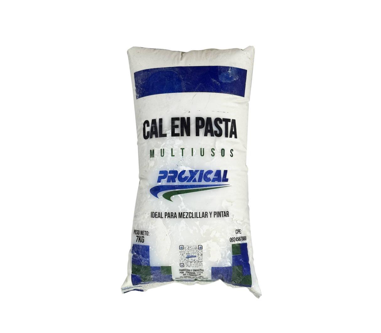 Bolsa de cal hidratada en pasta de 7kg Proxical