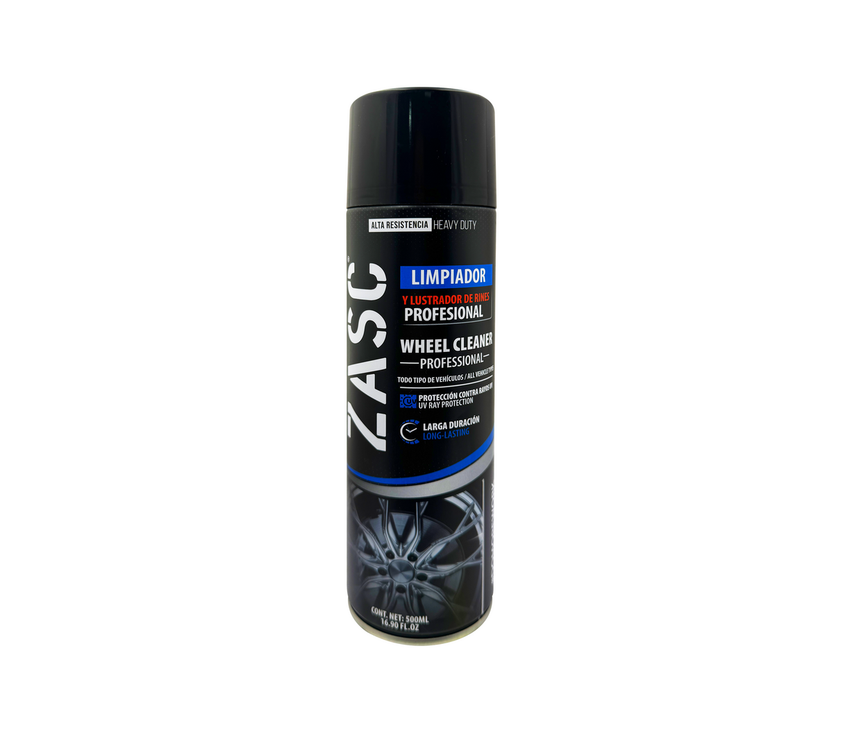 Limpiador y lustrador de rines 500ml cod.6-403-2 Zasc