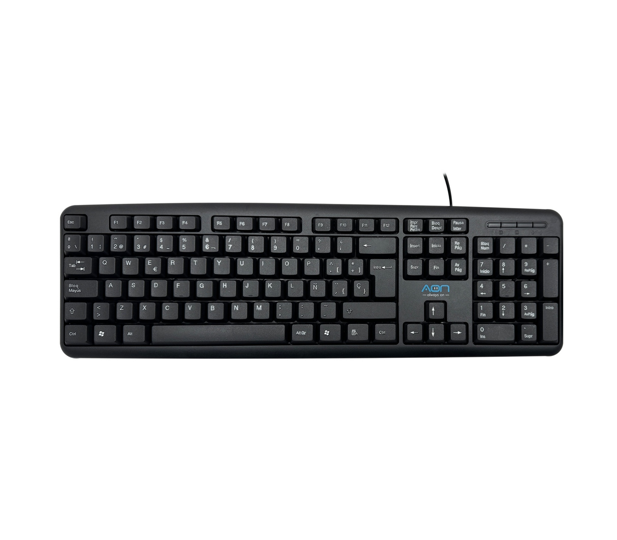 Combo Teclado + Mouse Alámbrico Black AON
