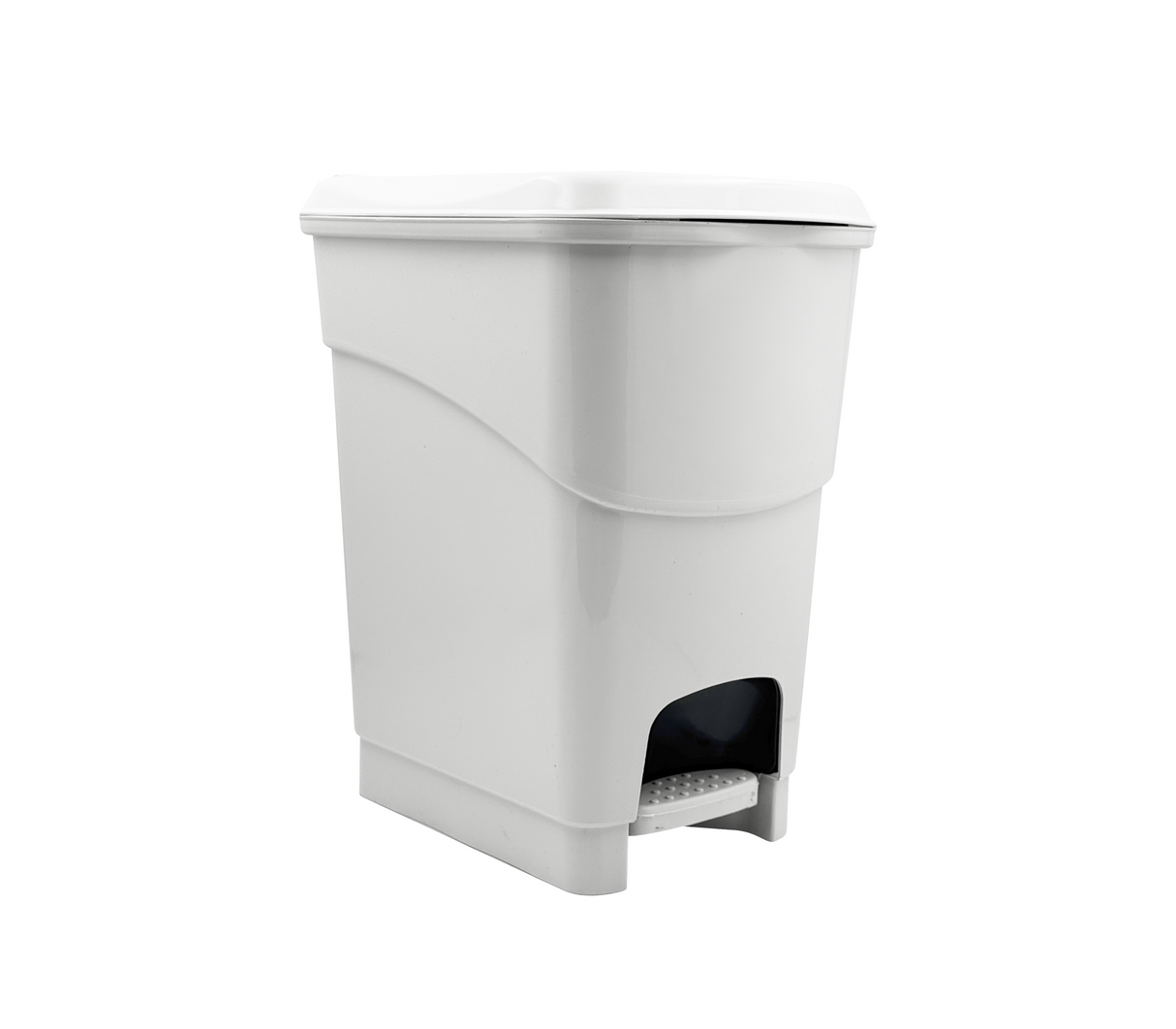 Papelera cuadrada Pedal Bin Alfa Hogar