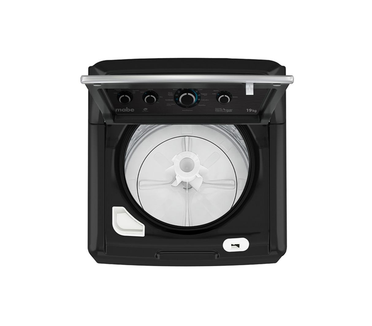 Lavadora automática 19 kg 4 perillas + botón LMX79114WDAB0 diamond gray Mabe