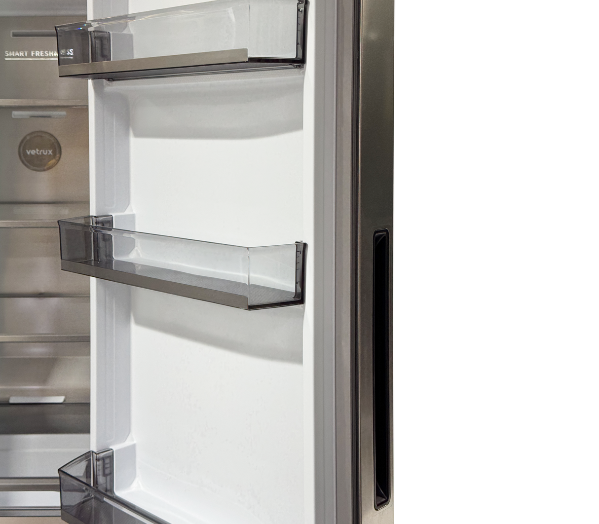 Nevera side by side acero 650 litros Vetrux