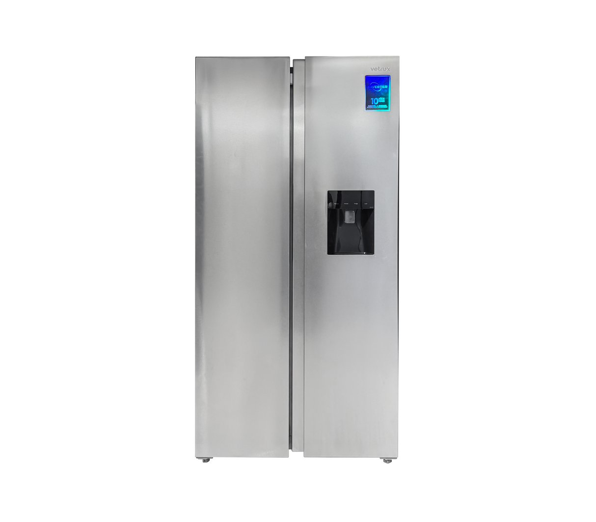 Nevera side by side 440 lts acero Vetrux