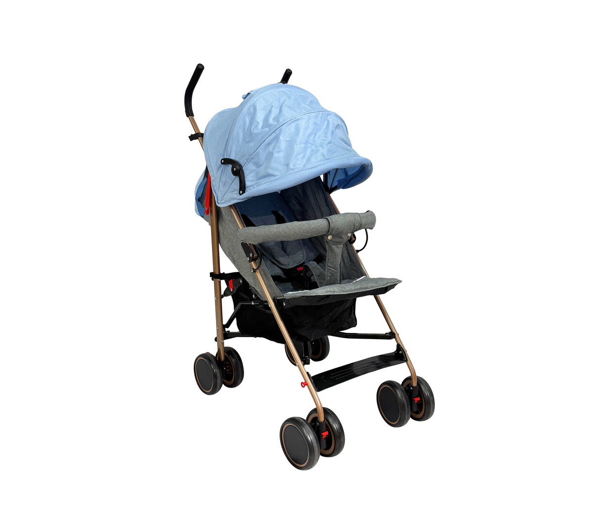 Coche tipo paragua p/bebe azul claro Bebesitos