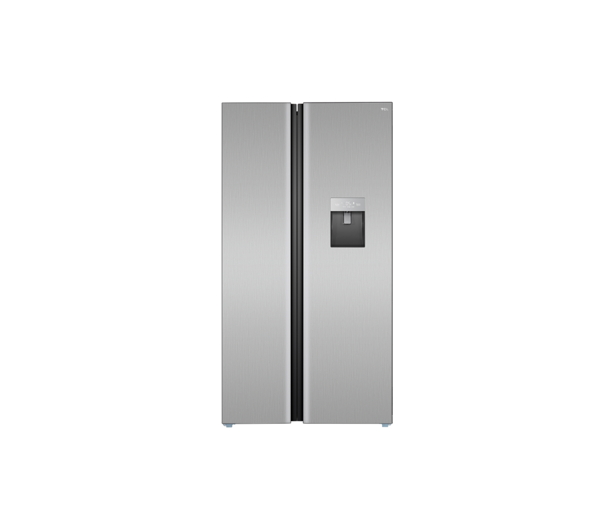 Nevera side by side 17.1 pies s/escarcha 110v gris crystal TCL