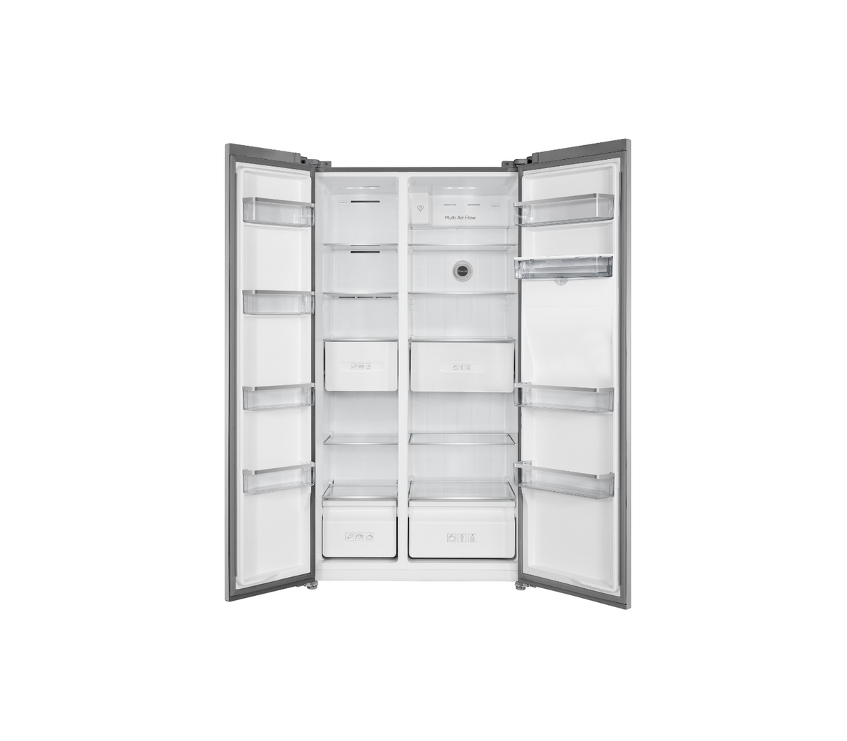 Nevera side by side 17.1 pies s/escarcha 110v gris crystal TCL