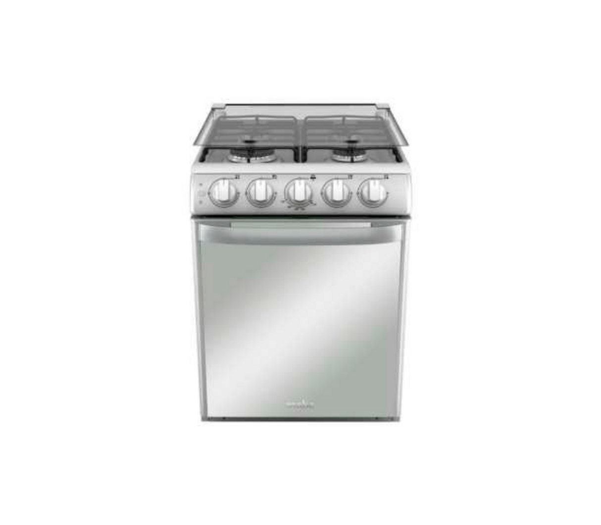 Cocina a gas empotrable 50cm 4 hornillas silver Mabe