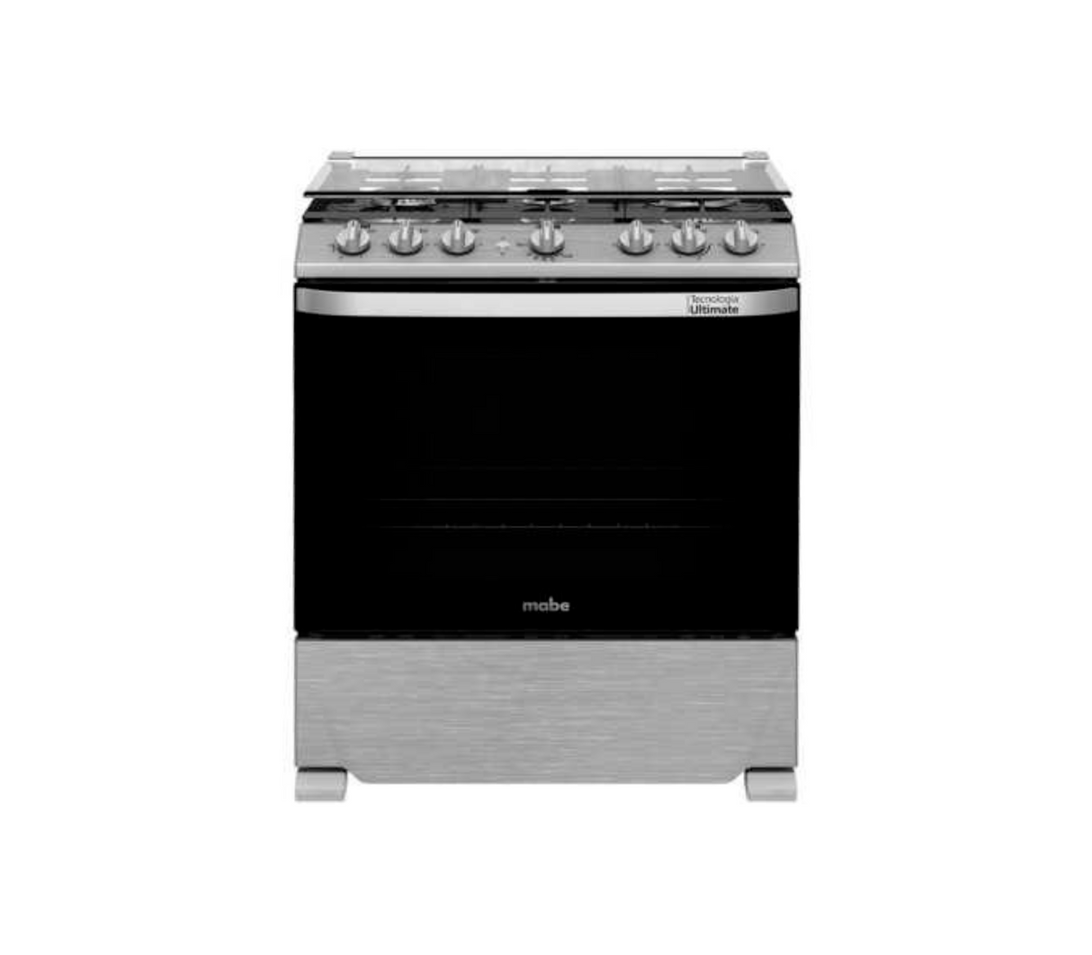 Cocina a gas piso 76cm 6 hornillas acero/inox Mabe