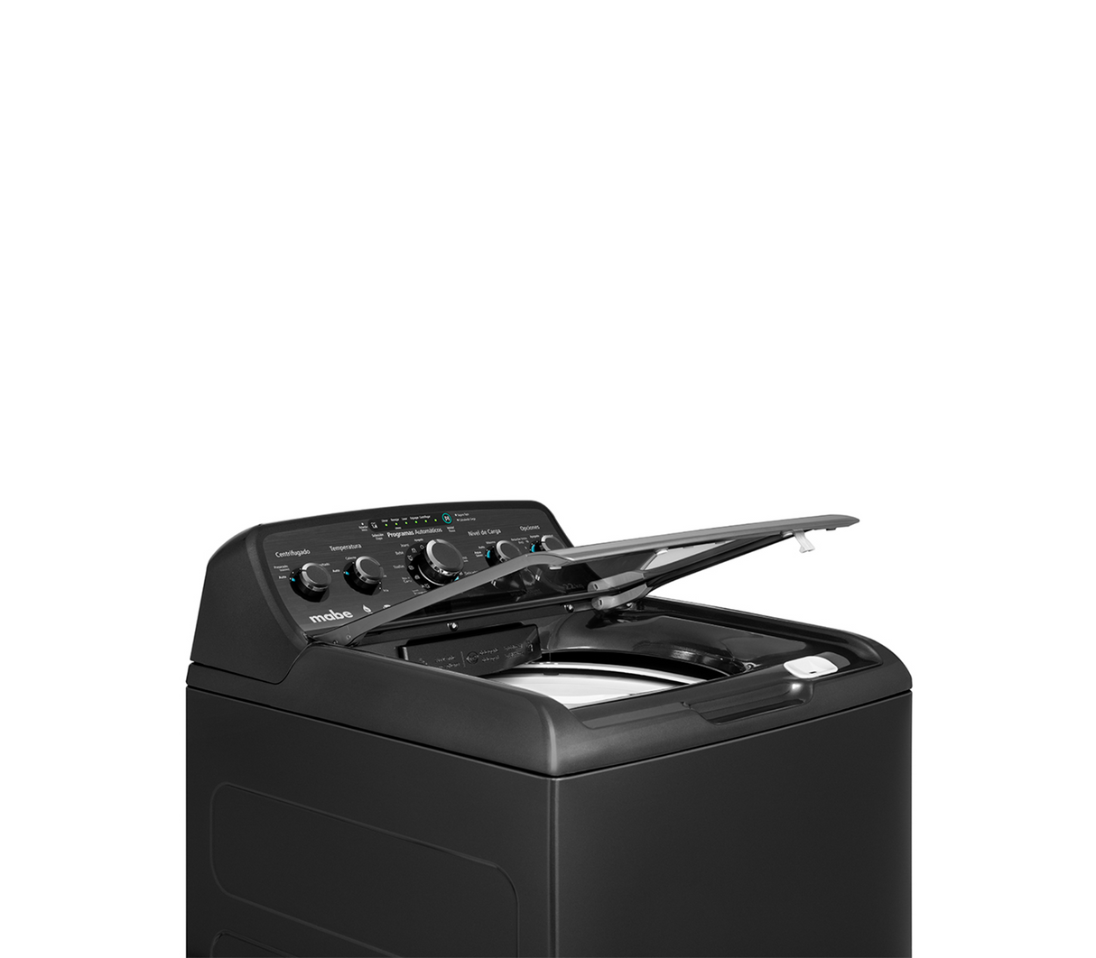 Lavadora automática 22 kg 5 perillas + botón Infusor Aqua Diamond Gray Mabe
