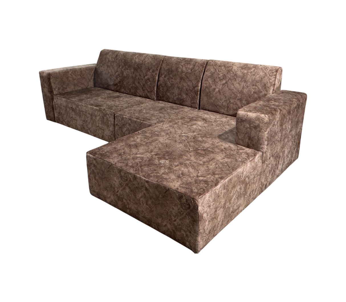 Juego de recibo Estambul grande 2, 1 + chaiselongue gamuza marmoleado Fabricadora Man