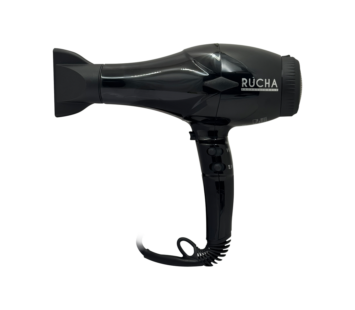 Secador de cabello Titanium 23000 negro brillante Rucha