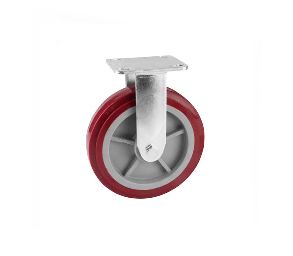 Rueda Fija Industrial vinotinto Tolsen