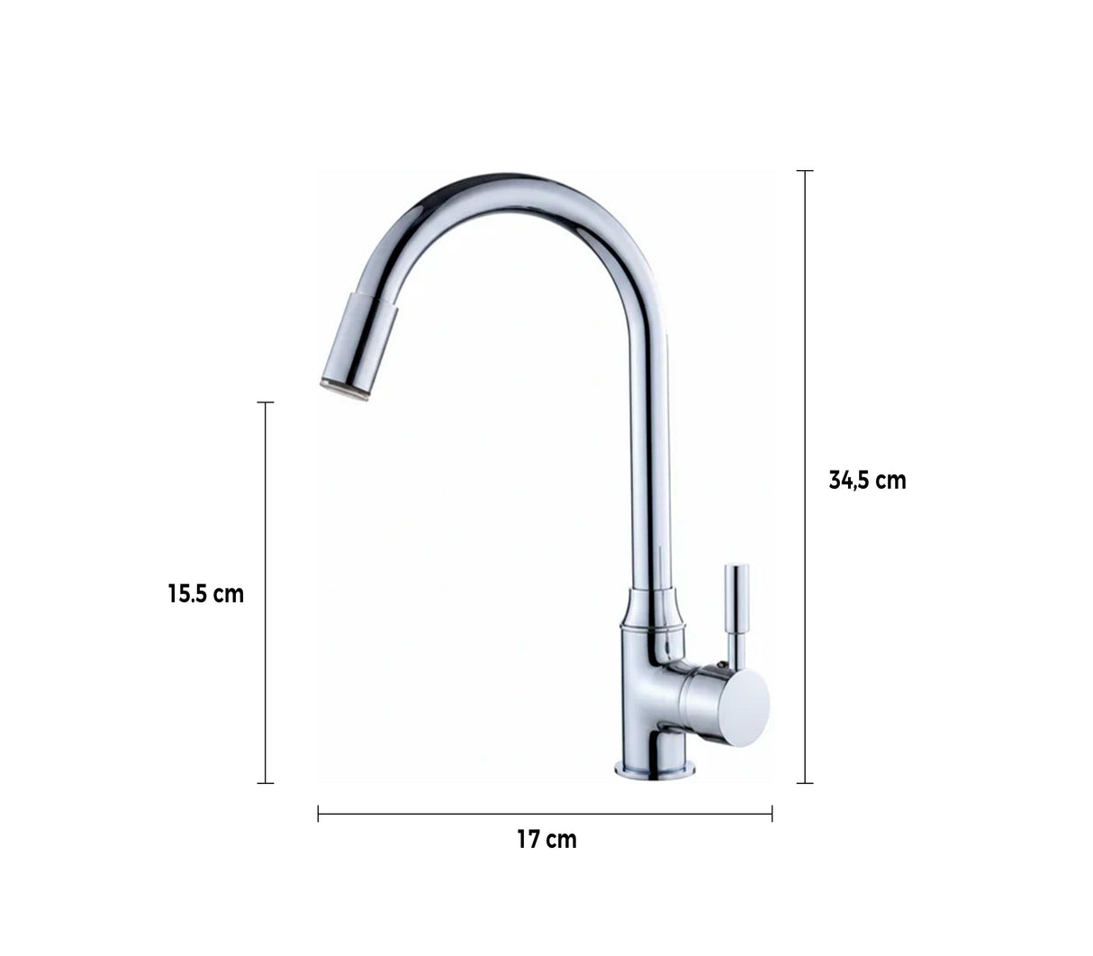 Grifería Plus llave para fregadero monomando Córcega Faguax