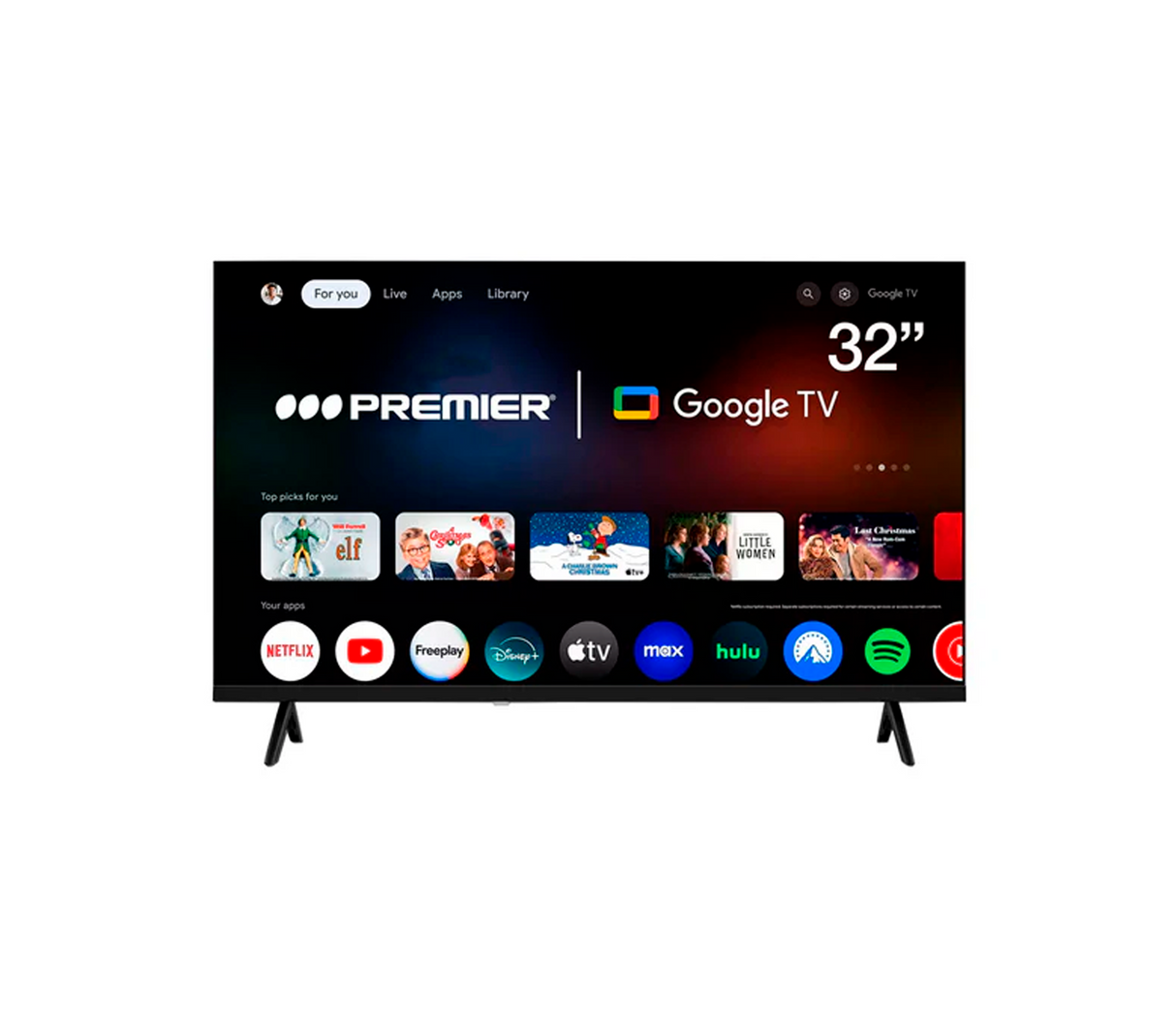 Smart TV 32" HD Google TV Premier
