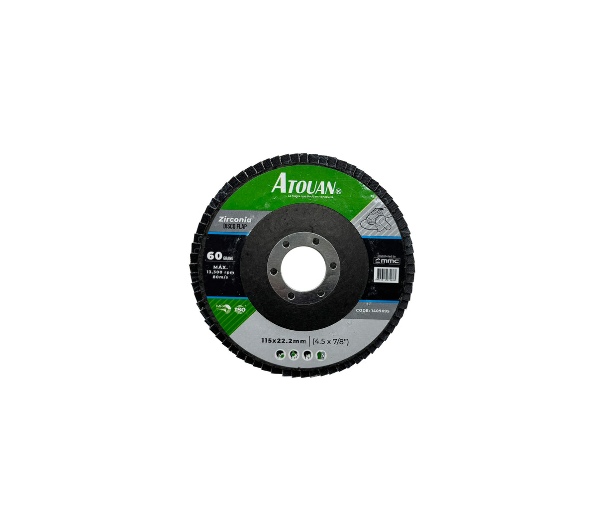 Disco flap 4-1/2” x7/8” gr.60 Atouan