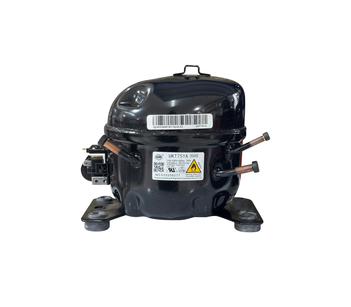 Compresor de nevera R600a UKT75YA 100/120V Powerfik