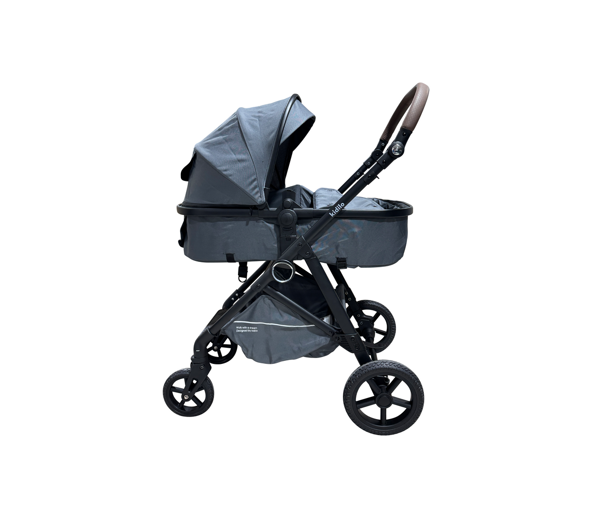 Coche moises para bebé mommy k08 gris oscuro Kidilo