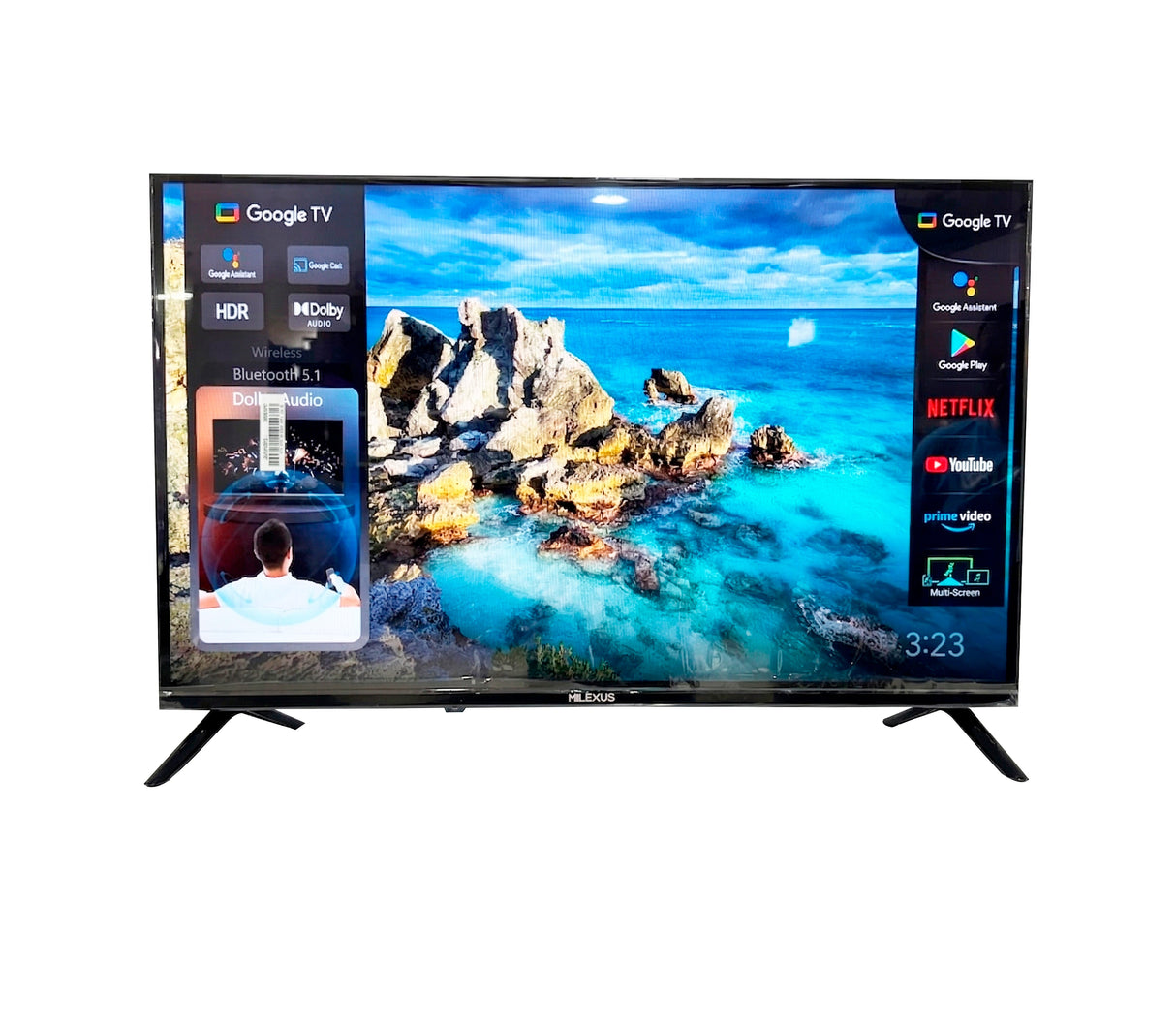 Smart TV 50" UHD Android Google Milexus
