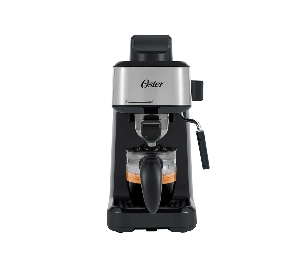 Cafetera acero inox capuccino y espresso Oster