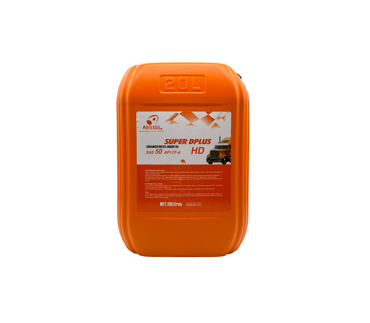 Aceite mineral diesel SAE50 CF-4 paila 20ltrs Auto Asia