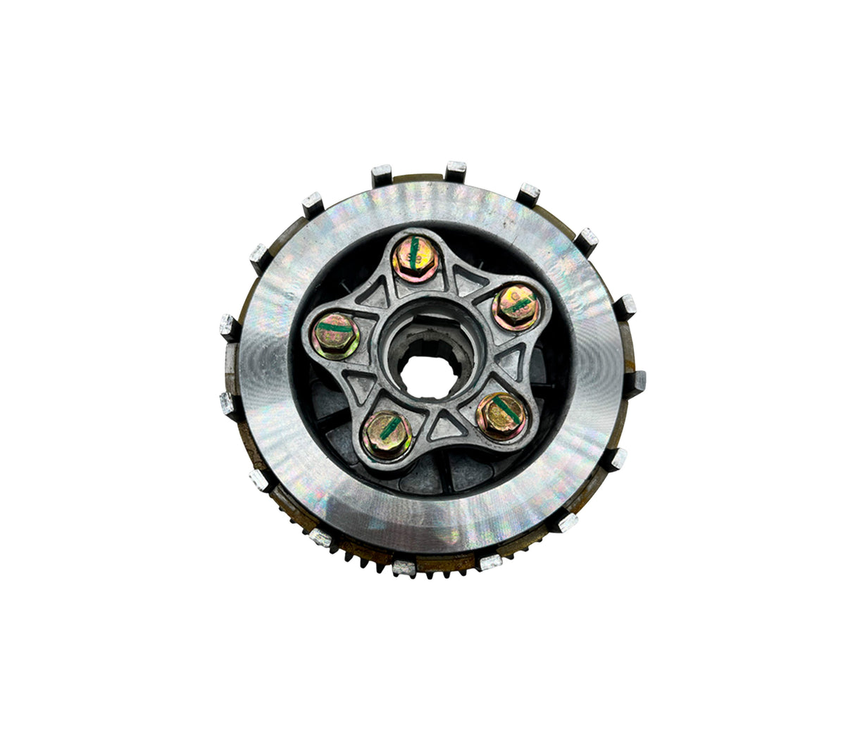 Clochera completo con disco 5 tornillos CG150 1x10 Auto Asia