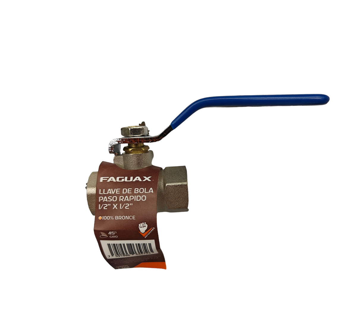 LLAVE DE BOLA PASO RAPIDO 1/2 x 1/2 L208 FAGUAX