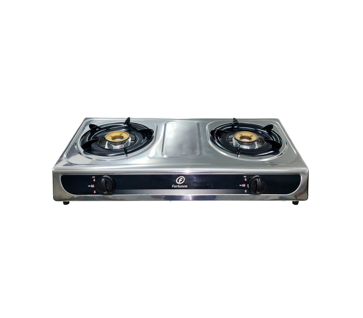 Cocinita a gas 2 hornillas acero inoxidable Fortunne