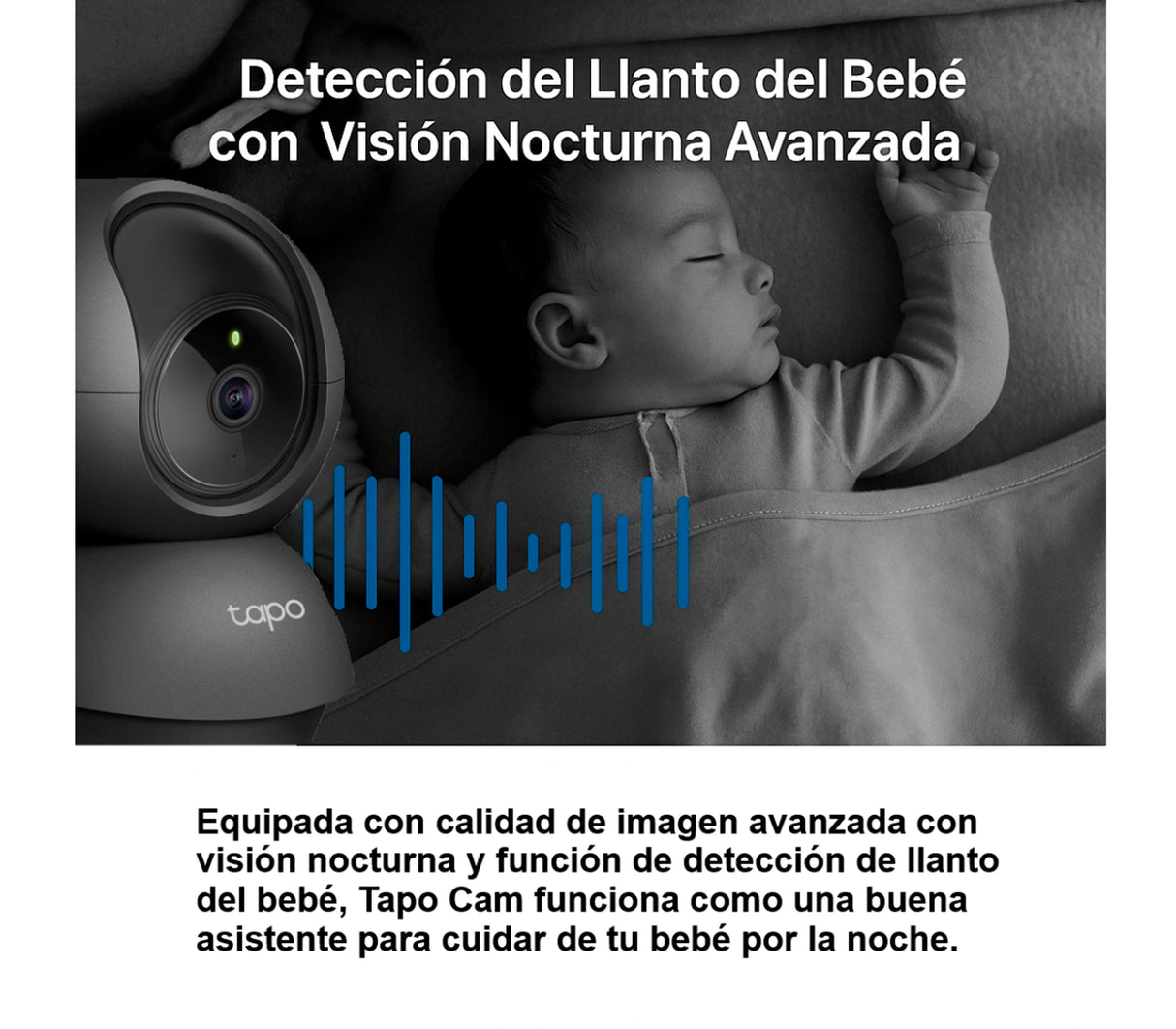 Cámara de seguridad WiFi 2K C211 Negro Tapo