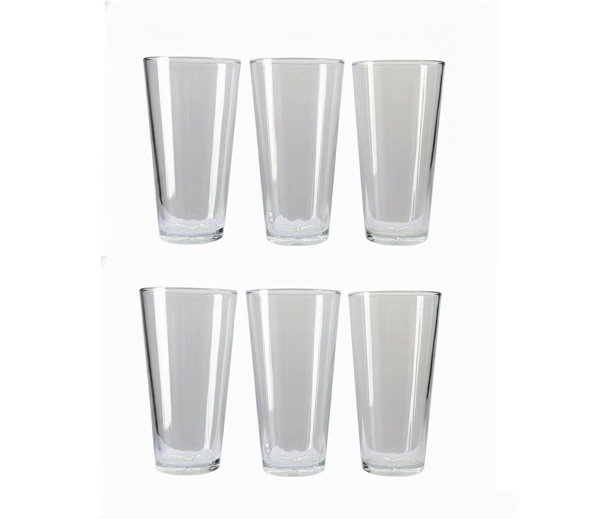 Juego de vasos de vidrio 6 piezas Pamorde