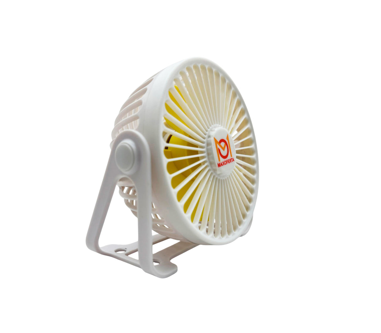 Mini ventilador portátil recargable blanco Maxoferta