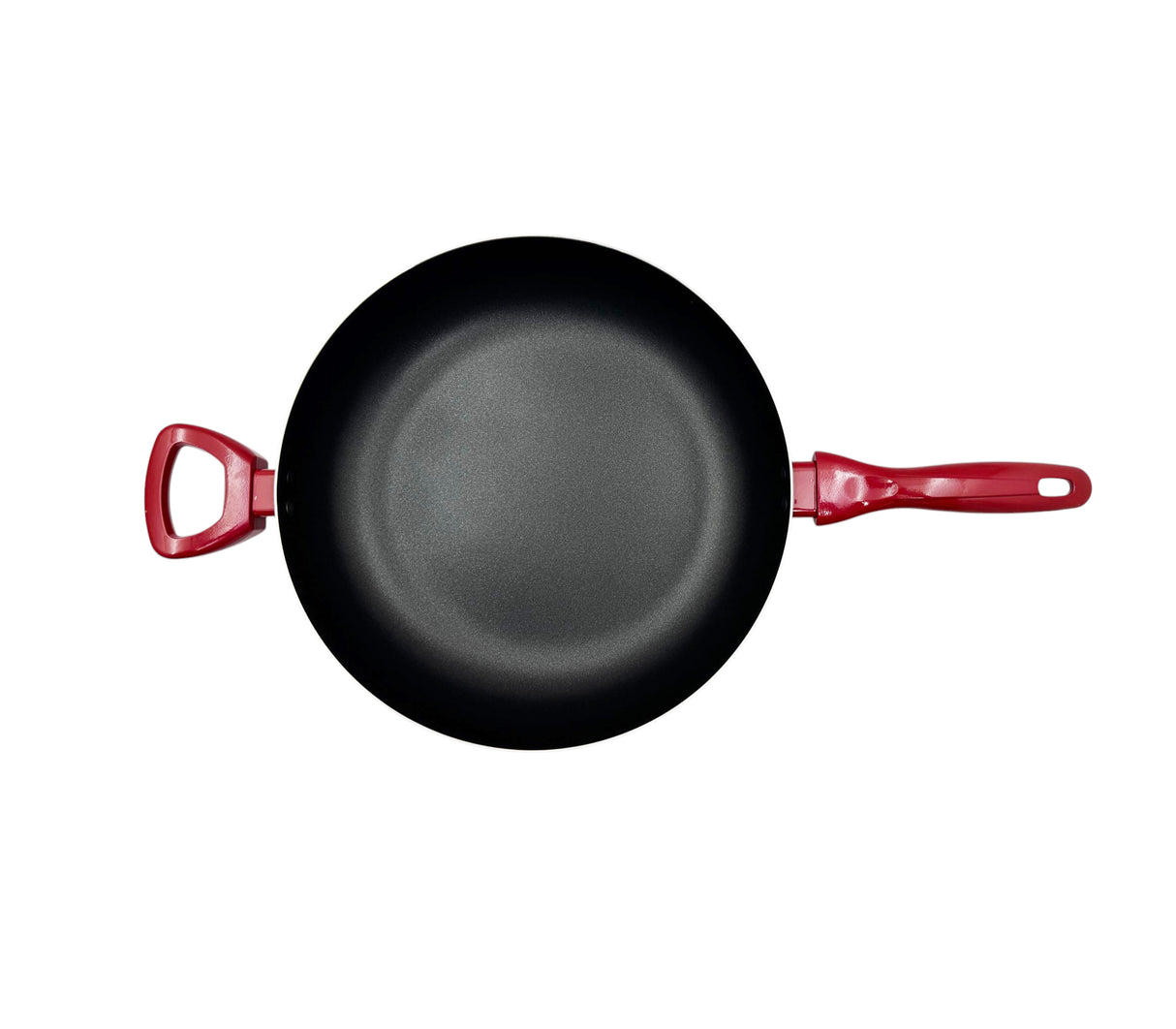 Sartén 30cm con tapa de vidrio templado rojo Sujoya