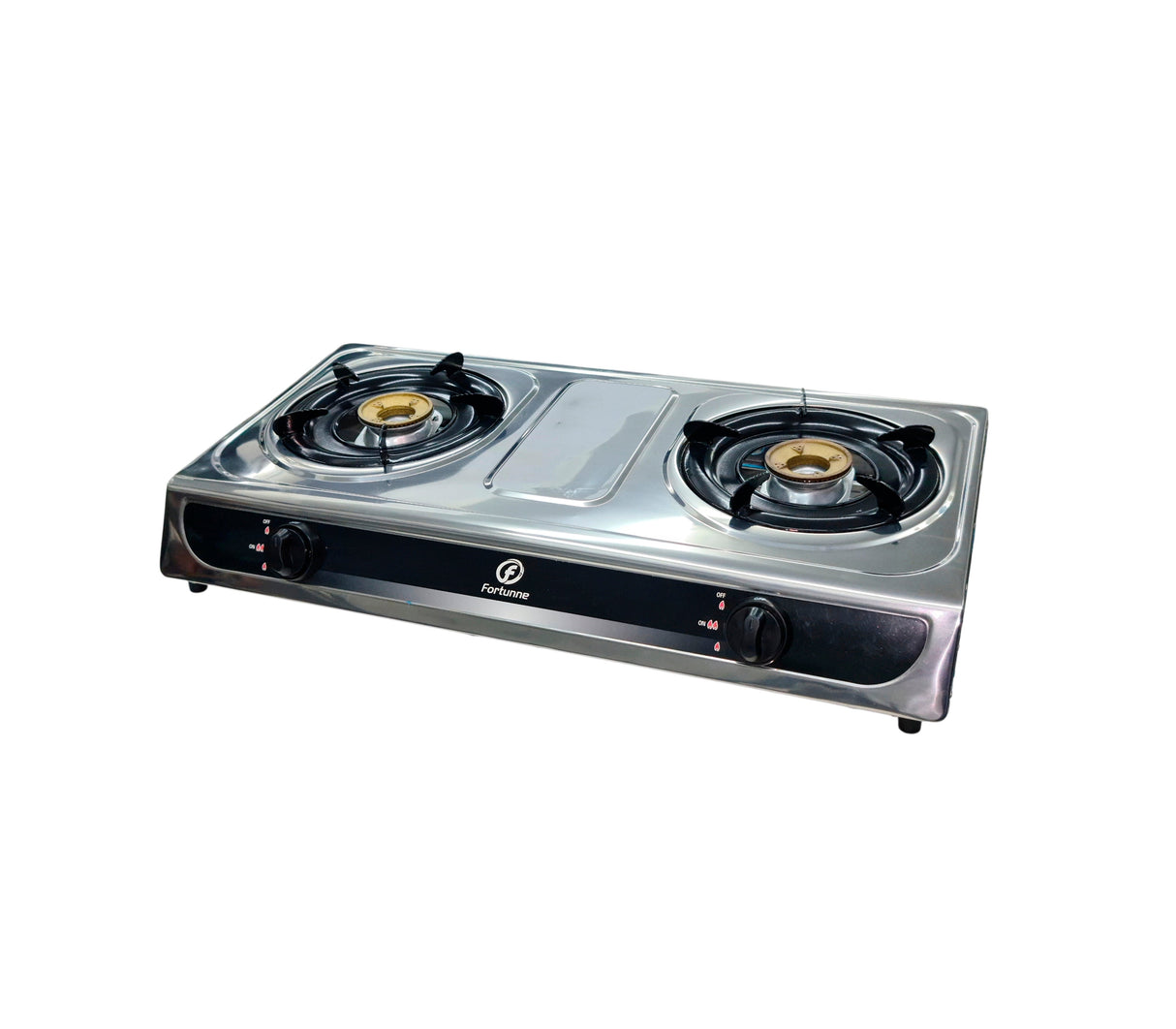 Cocinita a gas 2 hornillas acero inoxidable Fortunne