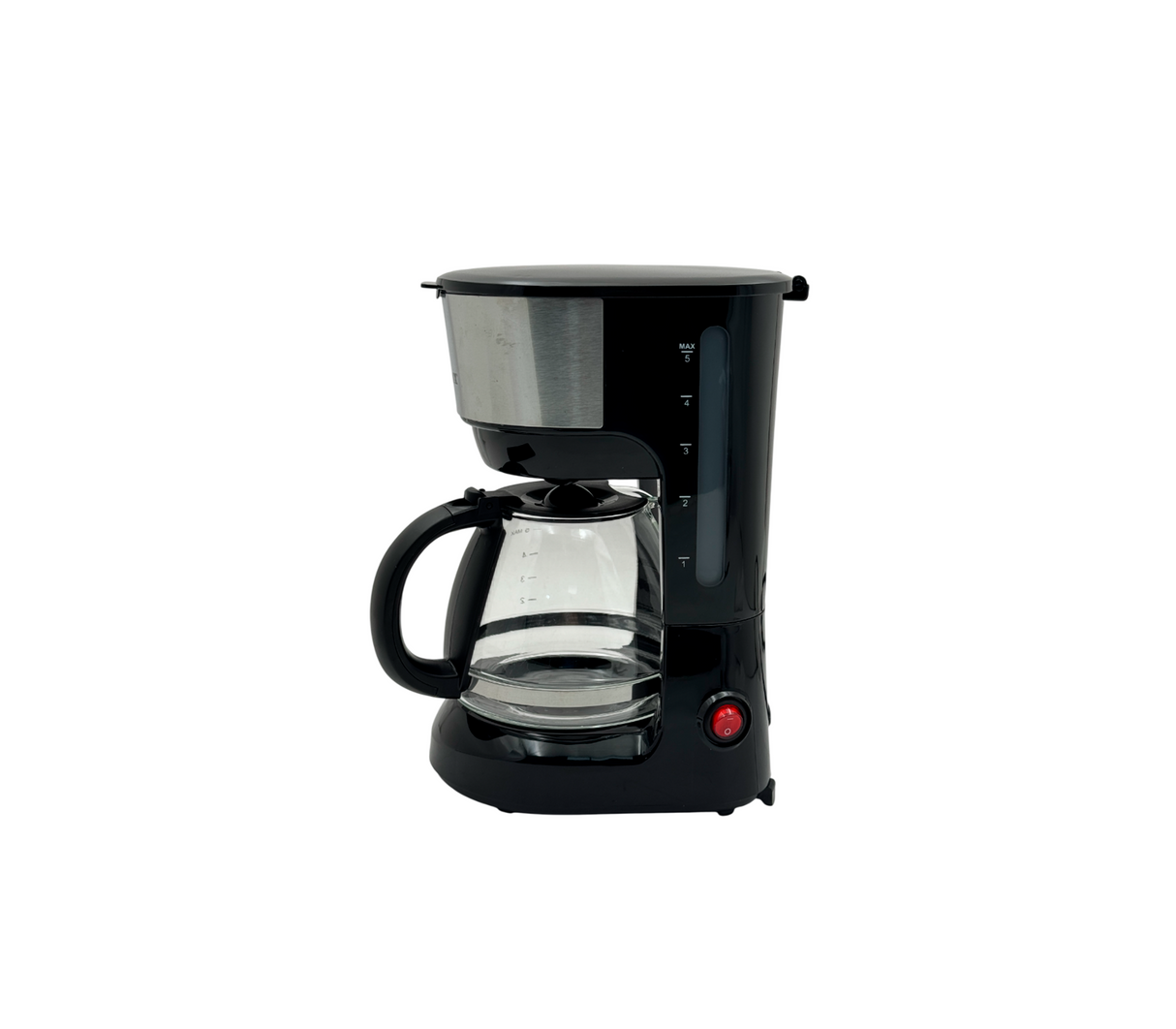 Cafetera 5 Tazas Negro/Acero Frigilux