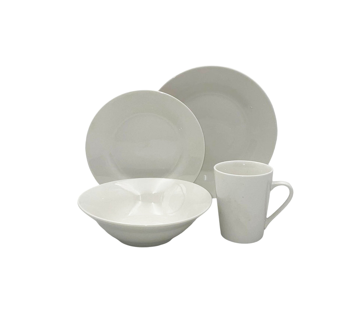 Juego de vajilla 16 piezas blancas Sky Home