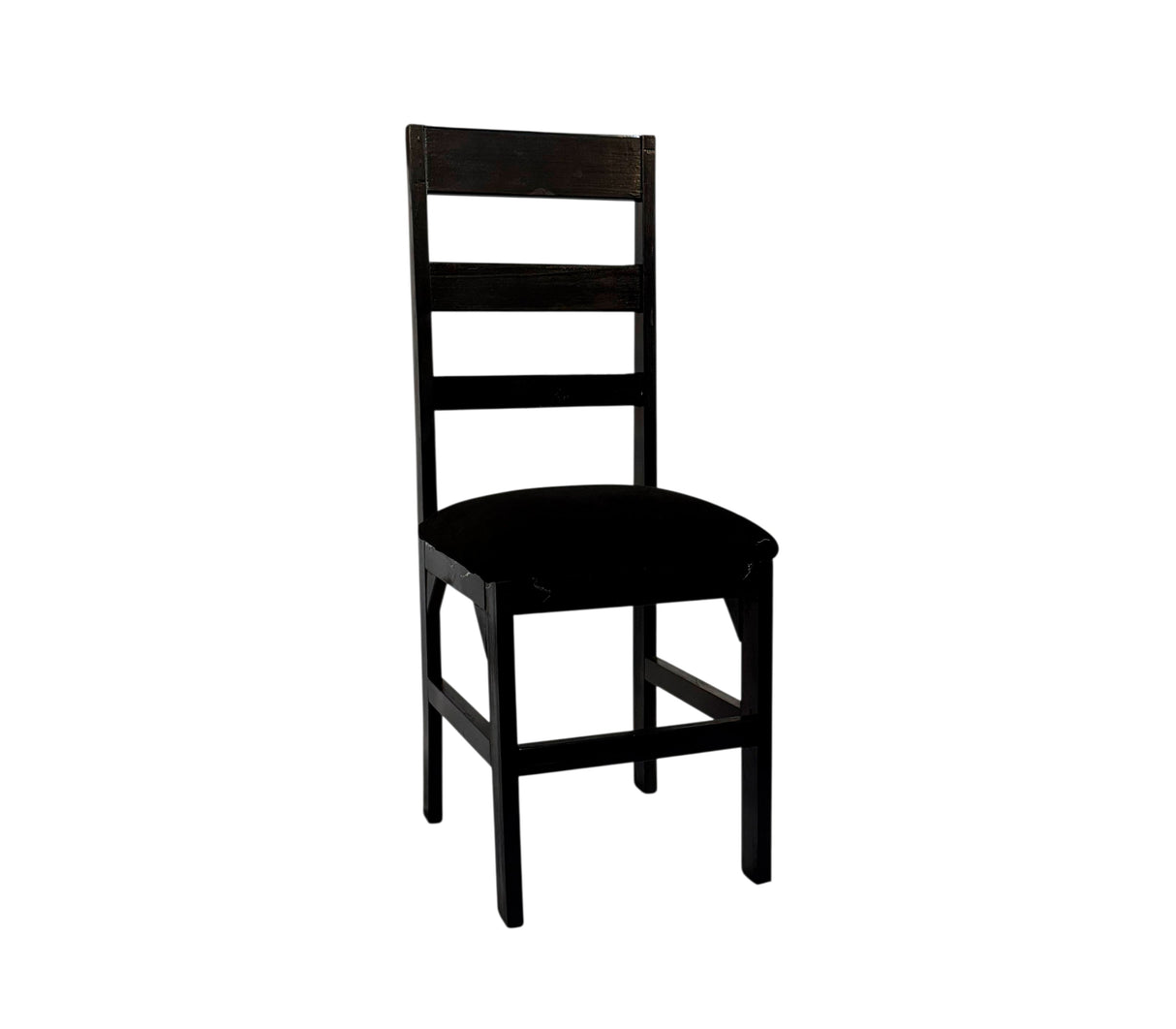 Silla para comedor victoria con tapizado Shenil negro Isabel