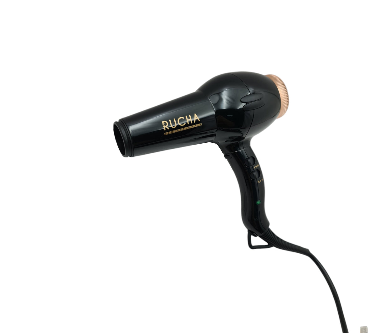 Secador de cabello huracán 25000 Negro/Gold Rucha
