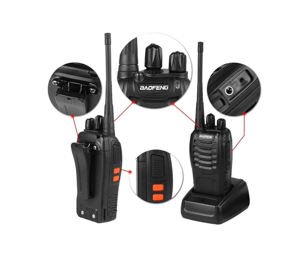 Radio portátil Walkie Talkies Baofeng