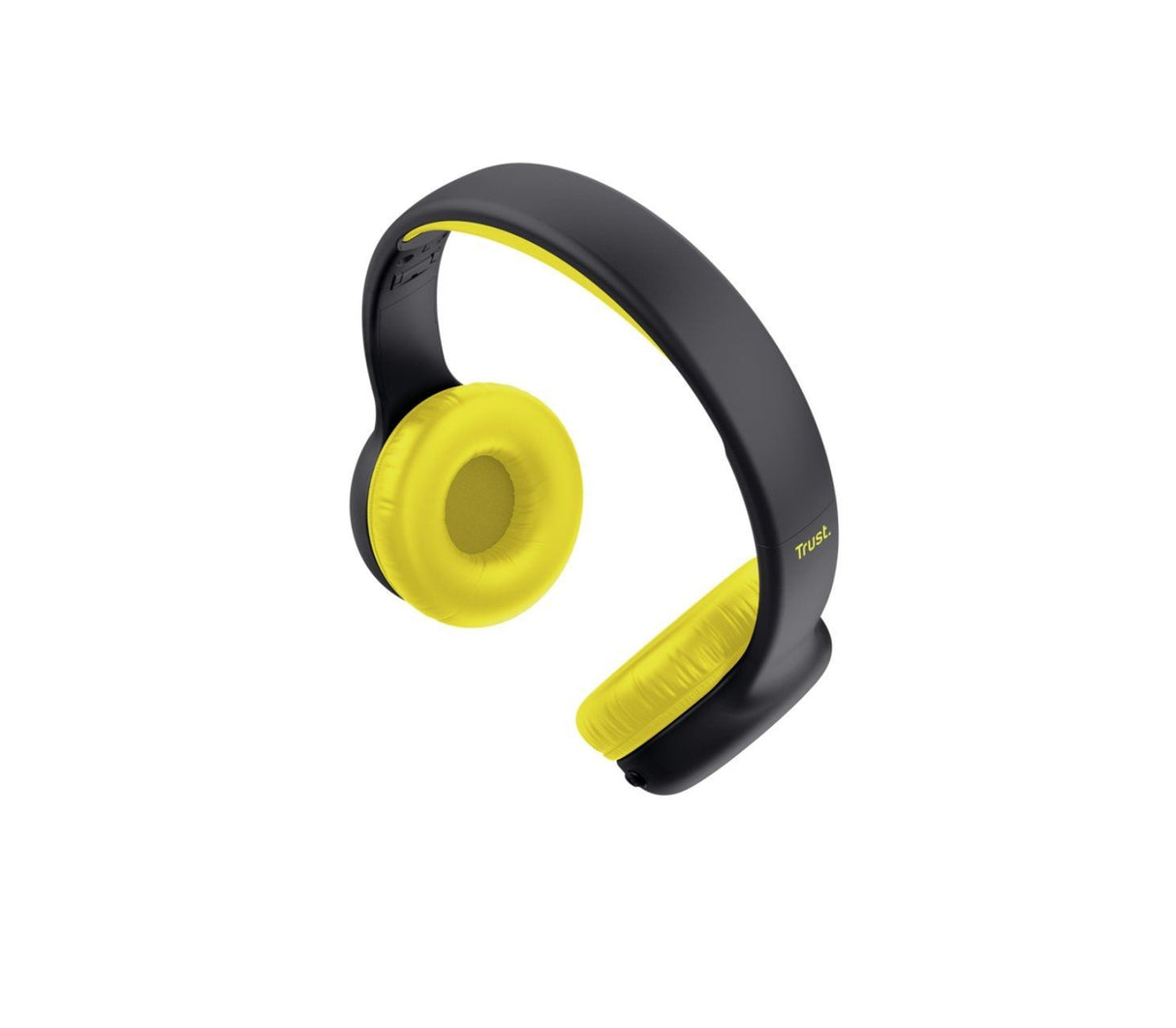 Audífonos recargables con bluetooth Nouna negro/amarillo Trust