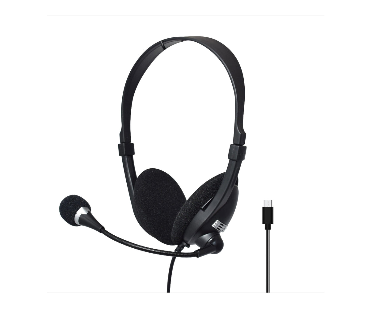 Audífonos con micrófono negro Ace 5+ Unno Tekno