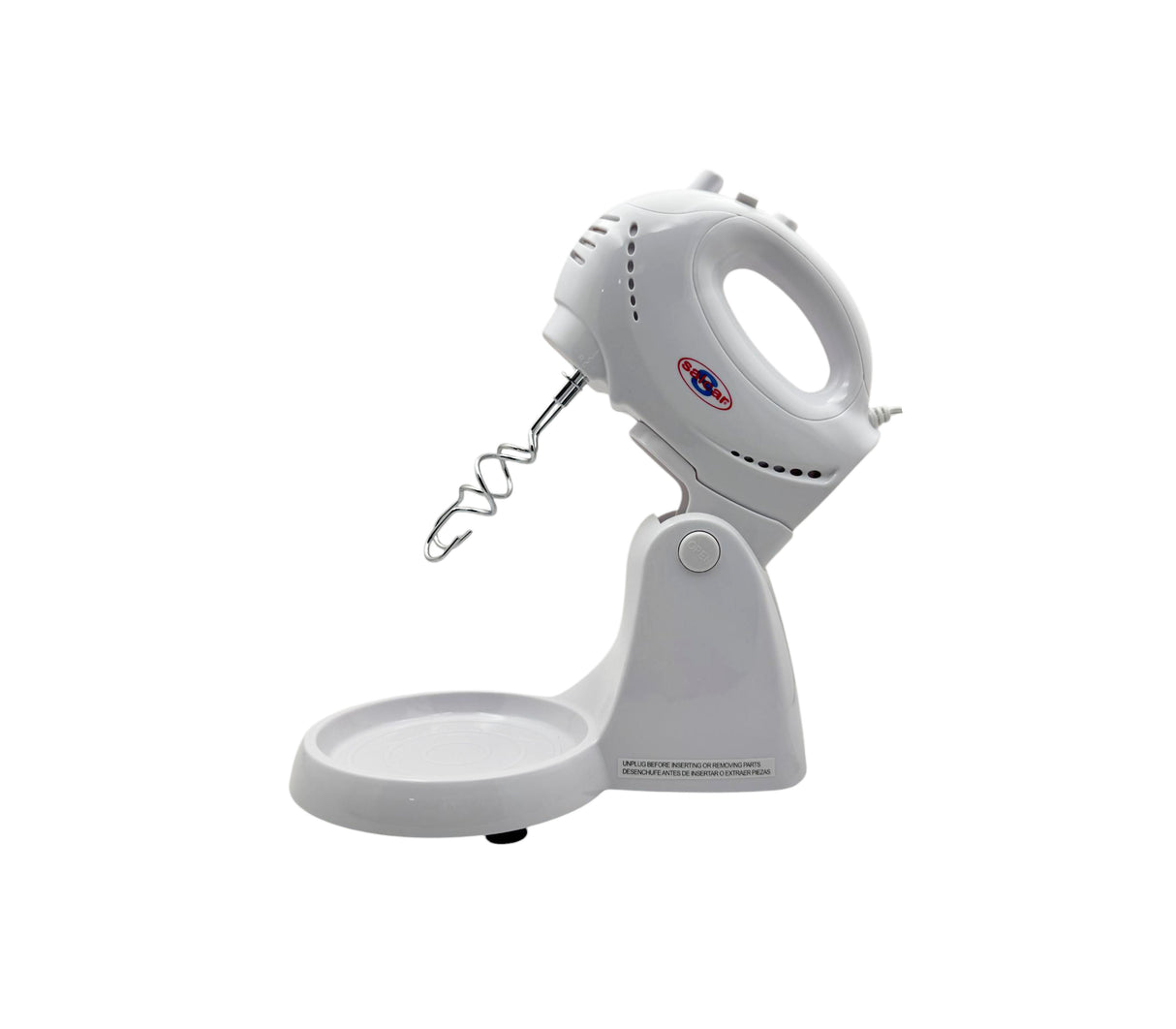 Batidora pedestal 5 velocidades con bowl acero blanca Salcar