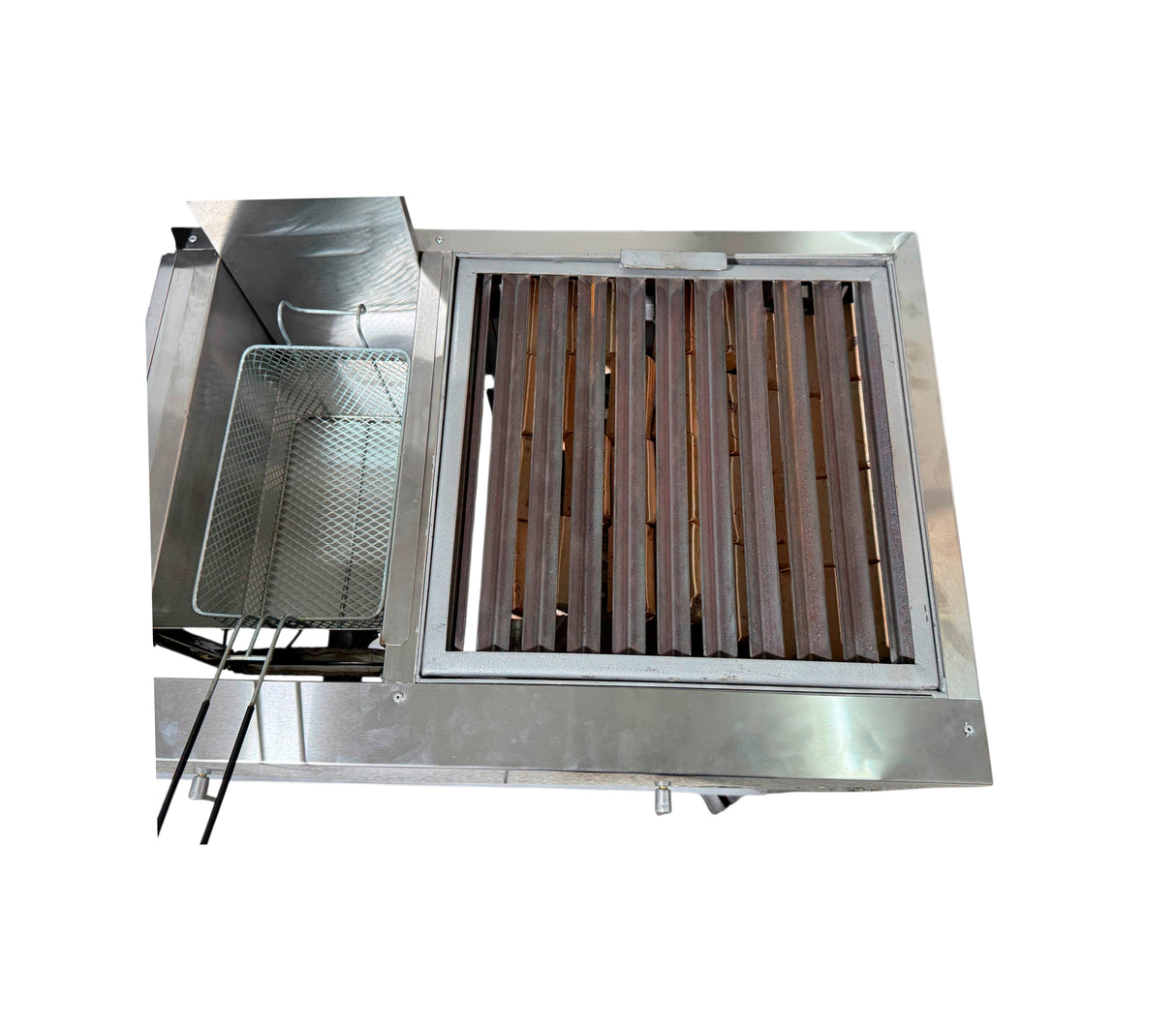 Plancha-baño de maría-freidora/grill forrado con ruedas Baldirio