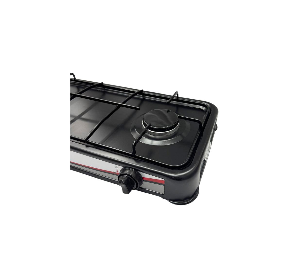 Cocina a gas de mesa 2 hornillas negro Nero