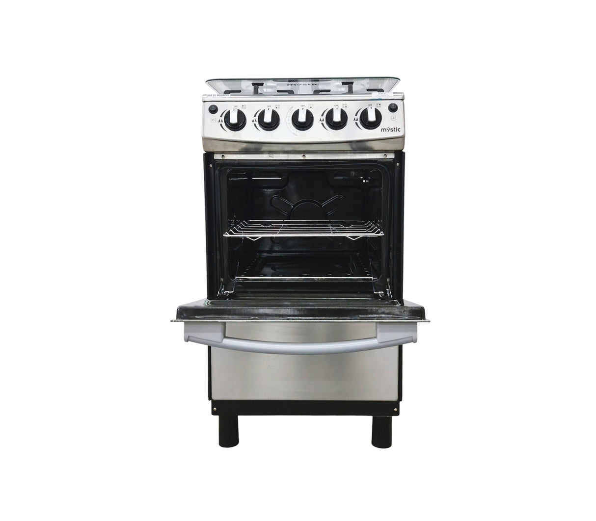 Cocina a gas esmeralda 4 hornillas (20") Acero inoxidable Mystic