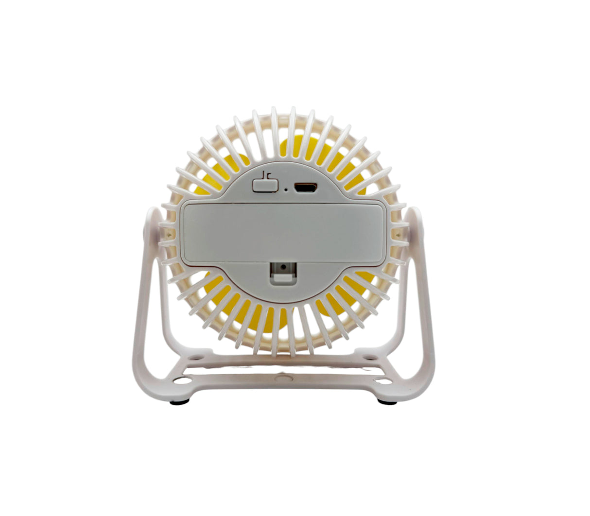 Mini ventilador portátil recargable blanco Maxoferta