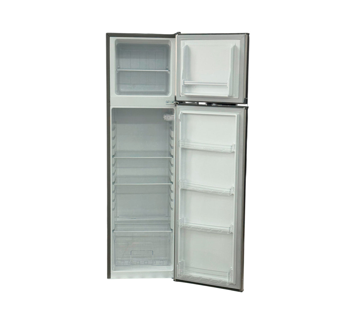 Nevera Top Mount 6.5 pies con escarcha gris Milexus