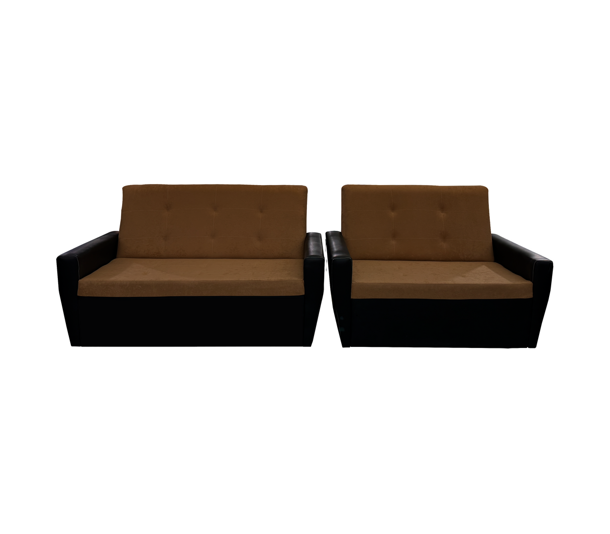 Juego de recibo Madrid bipiel/tela 3 y 2 puestos Nohemi